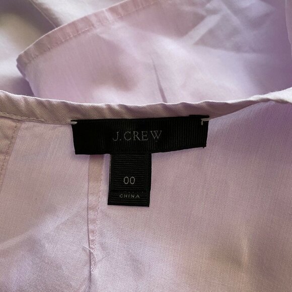 J. Crew Button Back Bell Sleeve Top Blouse Lilac - Picture 5 of 7